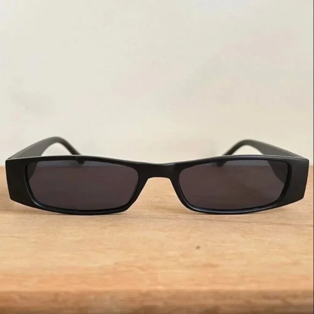 vintage unique retro style sick dope black rectangle sunglasses